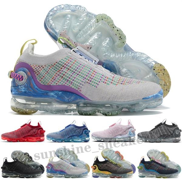 

2020 fk shoes knit trainers pure platinum grey black ease tie system men women fk sports sneakers253w, Black;brown