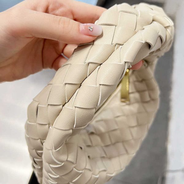 

2022 new designer jodie bags luxury zipper clutch woven intrecciato leather bag fashion shoulder lady hobo hand clutch soft tote