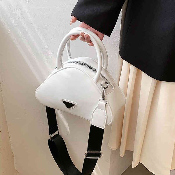 

messenger bags bag women's soft leather bowling hand embossed wide shoulder belt triangular portable diagonal handbags