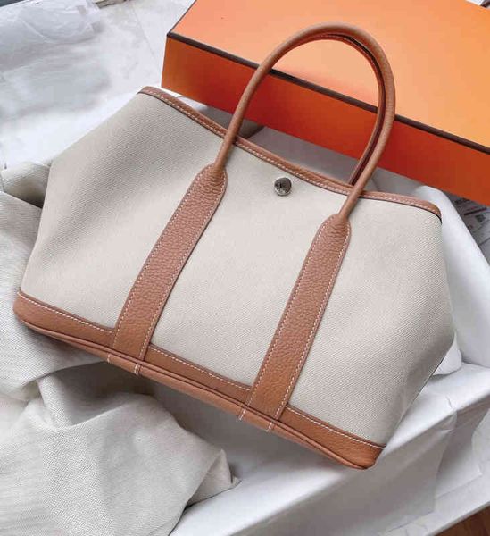 

original edition tote bag hemees designer bags large capacity gold classic first layer cowhide togo leather garden bag fashion brand single