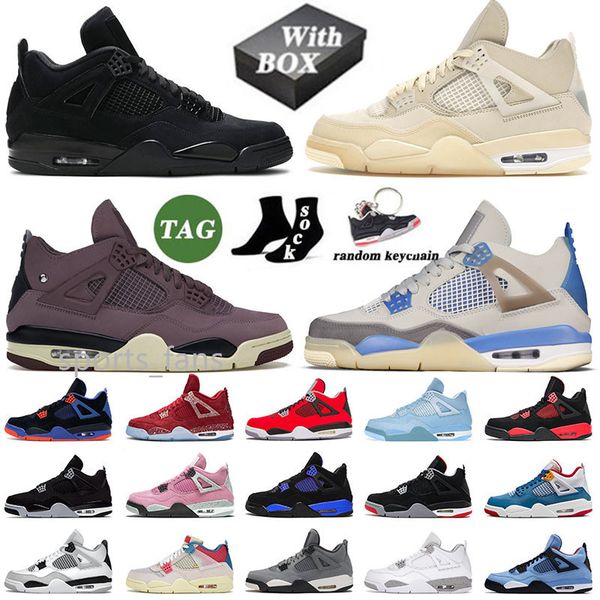 

with box jumpman 4 j4 basketball shoes mens womens retro nik violet ore cactus jack cavs cool grey military black cat messy room sneakers