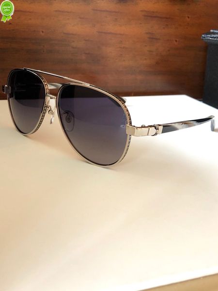 

designer brand sunglasses new fashion retro dign sunglass painal-ii pilot metal frame vintage punk style outdoor uv400 protective glass, White;black