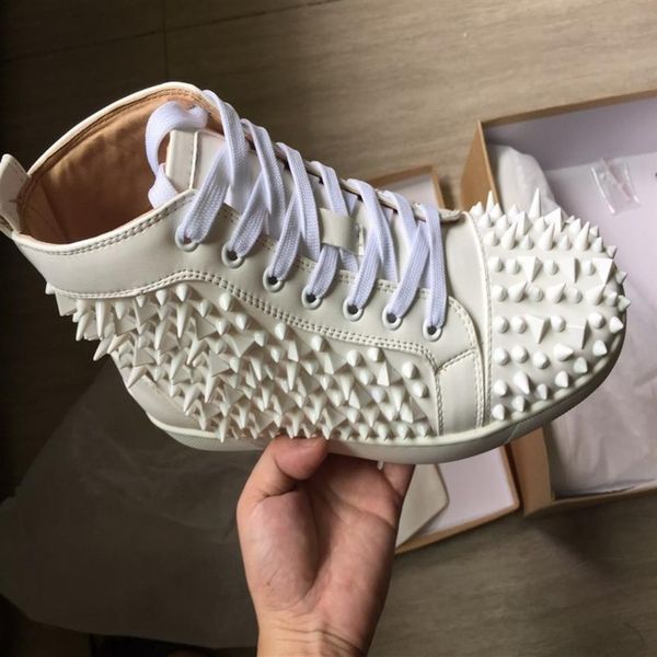 

with box luxur loafers redbottom boots spikes platform designers shoes mens womens casual shoes bottoms flat trainers sneakers siz275p, Black
