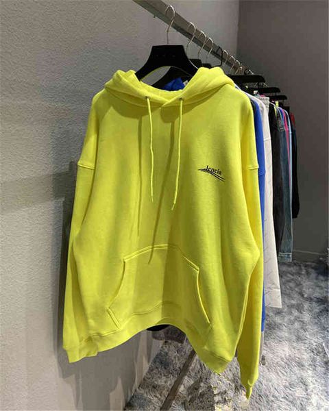 

men's hoodies sweatshirts family b's autumn and winter wave coke printed terry men's women's same paris embroidered swea, Black