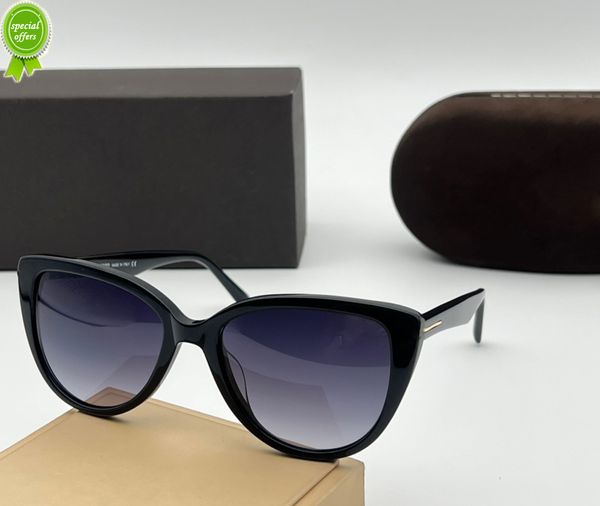 

designer brand sunglasses sunglass for man women 0915 style cat eye large frame sun glass uv400 protection vintage fashion cool eyewear come, White;black
