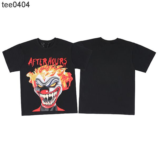 

chao brand vloness clown tee big v printed short sleeve t-shirt men's and women's high street bf style loose half sleeve, White;black
