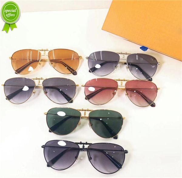 

designer brand sunglasses new fashion pilot glass for men women eyewear glass metal digner style uv400 lens trend with box, White;black
