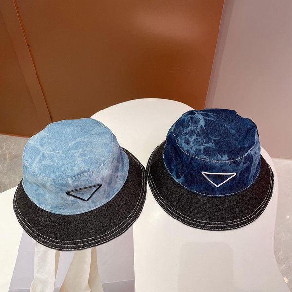 

fashion bucket hat stingy brim hats for man woman classic 2 color option quality, Blue;gray