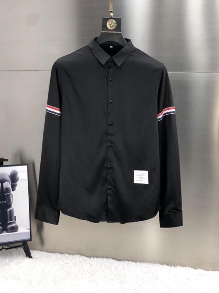 

men's casual shirts autumn men's long-sleeved business fashion anti-wrinkle cotton floral slim fit youth trendy, White;black