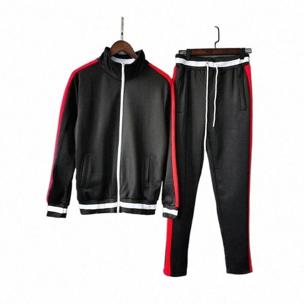

men's tracksuits men's tracksuits men's hoodies fashion brand male sets spring sweatpants 2 piece suit hooded casual stitchin, Gray