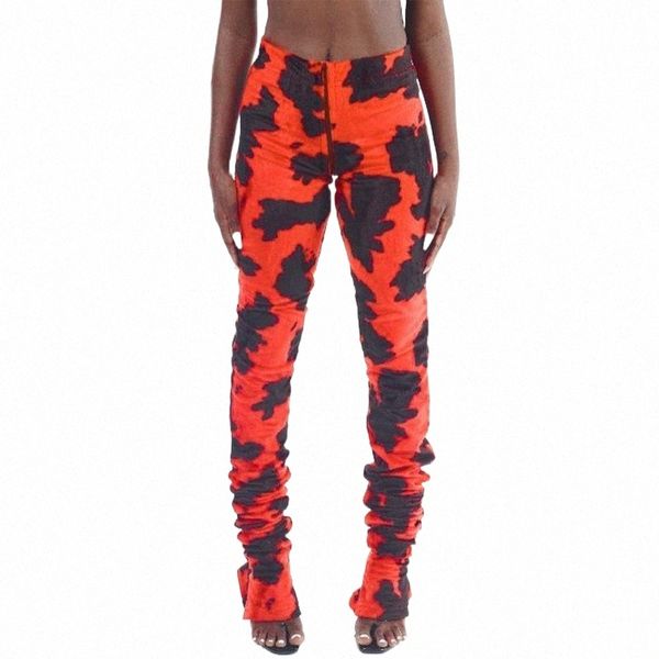 

women's pants & capris fashion women ladies korean casual trousers personality printing zipper high waist pleated pencil pants red brow, Black;white