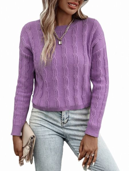

women's sweaters cable knit drop shoulder sweater t83p#, White;black
