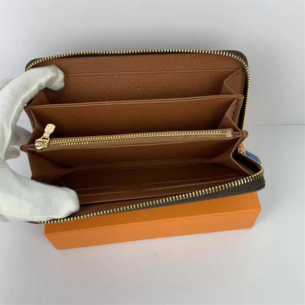 

designer bags classical purse brand fashion women men clutch wallet pu leather wallet single zipper wallets lady ladies long without bo278q, Red;black