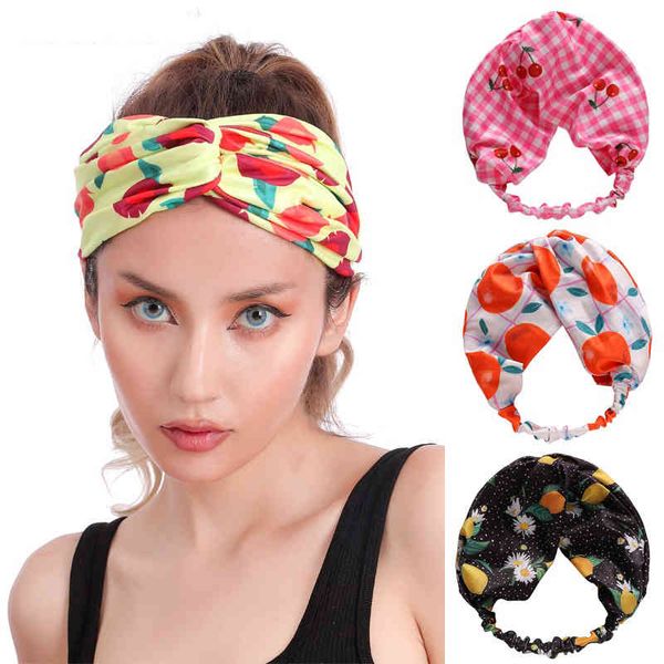 

women cross solid color hair bands girls print flower headbands fashion turban make up hair accessories vtmtb1935, Black;brown