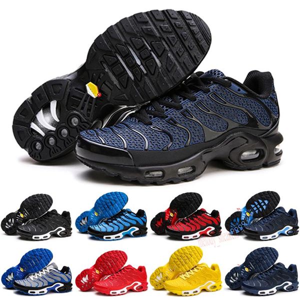 

2020 tn kpu shoes new tn plus athletic men shoes sports shoes tn requin breathable mesh black white red sneakers m03297y, Black;brown