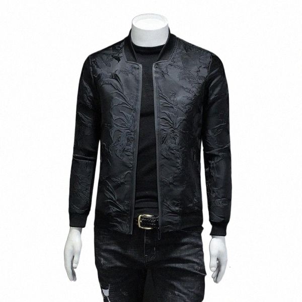

men's jackets men's jackets paisely floral jacket men vintage business bomber jacquard 2022 fall windbreaker clothes coat m-4xl r2, Black;brown