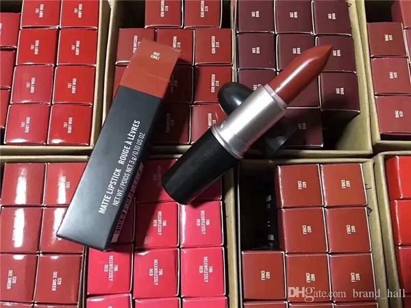 

famous brand m metal matte lipstick lip makeup cream with small triangle chocolate smell