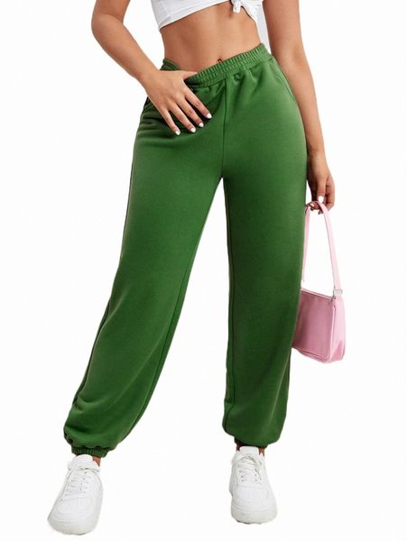 

women's pants & capris solid elastic waist sweatpants f7yi#, Black;white