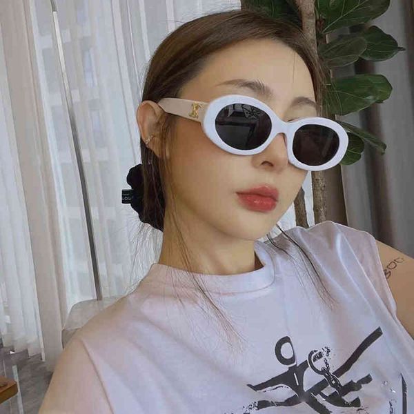 

fashion sunglasses sunglasseses 2022 new fashion triumphal arch trend high sense walk show sunglass, White;black