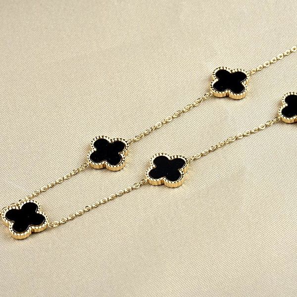 

fine design titanium steel clover pendant necklace jewelry for women gift, Silver