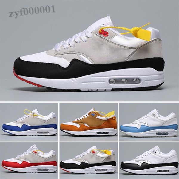 

mens 1 anniversary 87 mens runnin casual shoes womens 1s 87s triple red south beach classic zapatos trainers designer sneakers sx06314i, Black;brown