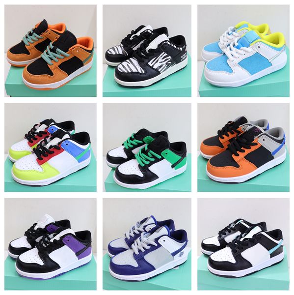 

2022 kids athletic outdoor skateboard shoes orange dairy cow black white brazil boys girls toddler sports trainer coast syracuse size 25-35