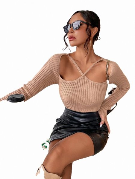 

women's sweaters cut out raglan sleeve sweater e2np#, White;black