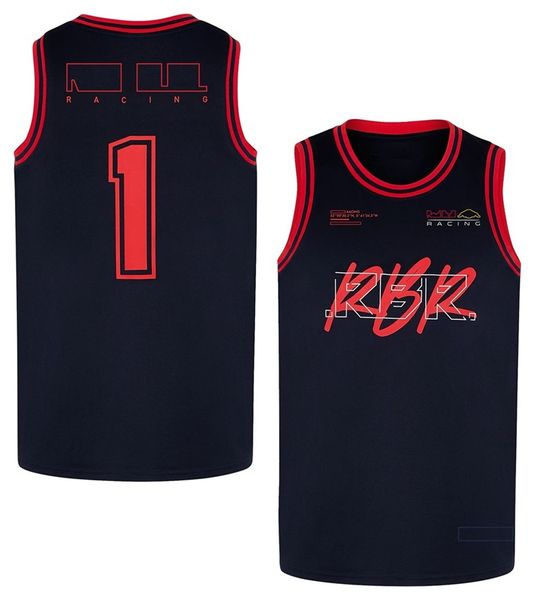 

f1 racing suit men's sleeveless team jersey plus size casual quick-drying vest