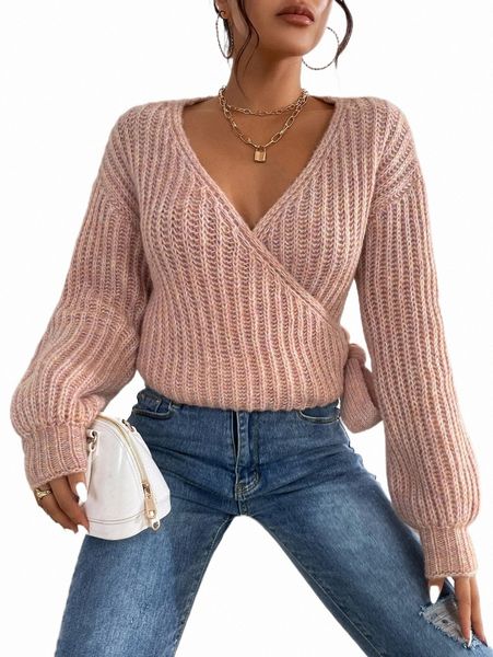 

women's sweaters wrap knot side drop shoulder sweater q0xe#, White;black
