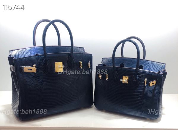 

luxury designer bag women's handbag fashion leather lizard pattern bag large capacity cross key lock bags