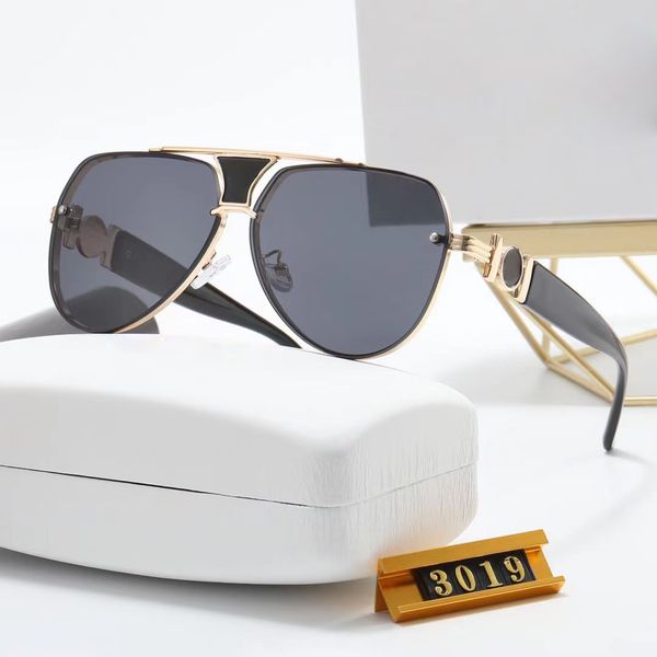 

fashion mens womens designer sunglasses sun glasses round fashion double bridge black frame glass lens driving beach eyewear with original c, White;black