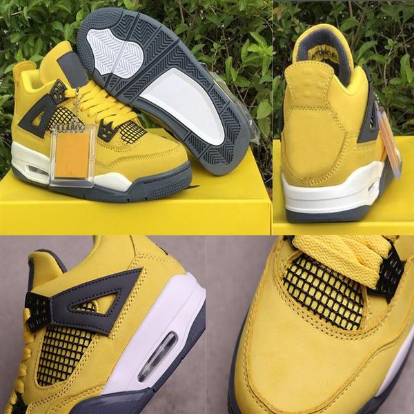 

red thunder 4 mens basketball shoes yellow white-dark blue grey 4s white oreo outdoor sneakers ct8527-700 womens se university taupe ha1851