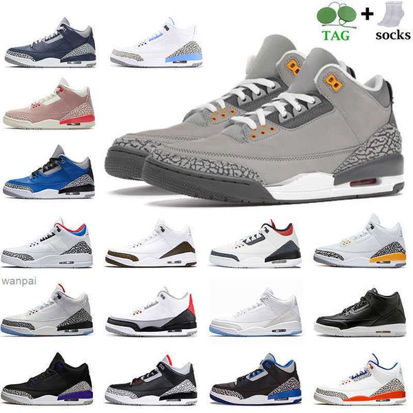 

cool wolf grey black cement 3 basketball shoes men women jumpman 3s iii chicago cout purple denim fire red white mocha mens designer