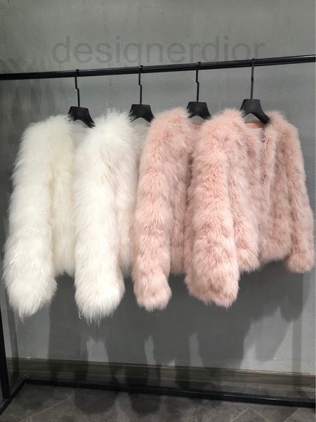 

women's jackets designer ce's 2021 winter new goat hair fur integrated coat long sleeve temperament luxurious slim female 6yvx, Black;brown