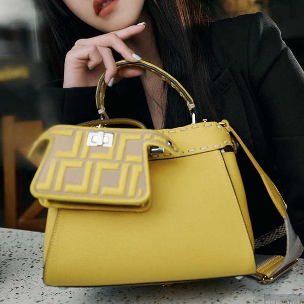 

peekaboo bag designers women's genuine leather letter female shoulder crossbody shopping bags handle bag purse wallet