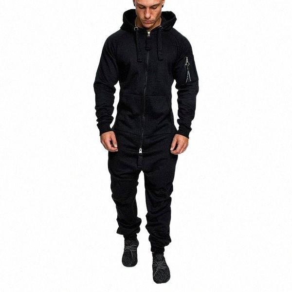 

men's tracksuits men's tracksuits autumn men clothes hooded jumpsuit long sleeves velvet keep warm camouflage print smooth zipper, Gray
