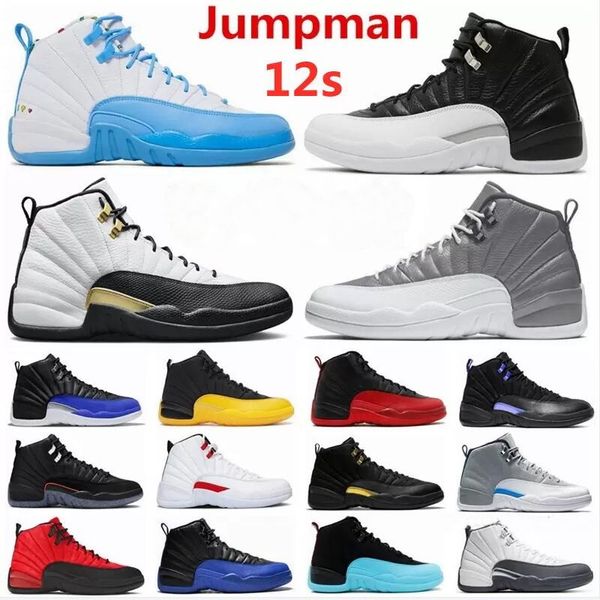 

buy jumpman 12 hyper royal basketball shoes for sale men women university blue black taxi sneakers us7-us13