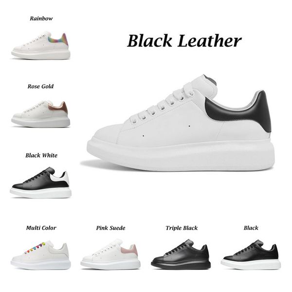 

designer logo oversized casual shoes white black leather men womens genuine leather lace up mens alexander fashionmen sports trainers hiking