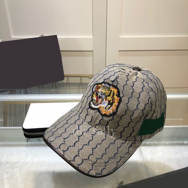 

tiger embroidery snapbacks hat outdoor running cycling cap men women sports hats letter jacquard designer caps, Black;white
