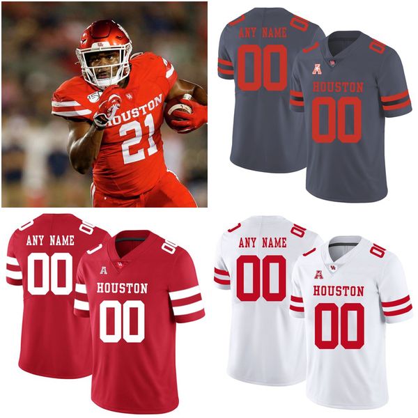 

ncaa houston cougars college football jerseys 12 lucas coley 16 holman edwards 24 jett huff 20 brandon ampbell 26 james fullbright iii 4 hen, Black