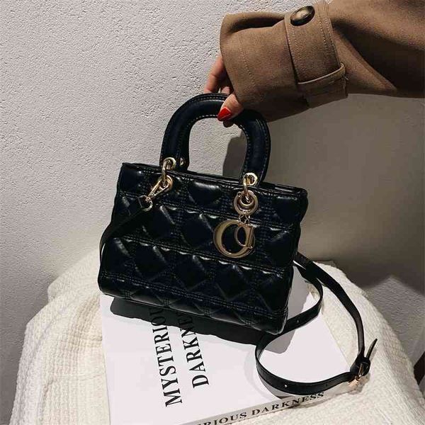 

handbags women fashion lady's princess diana bag lingge embroidery line simple foreign