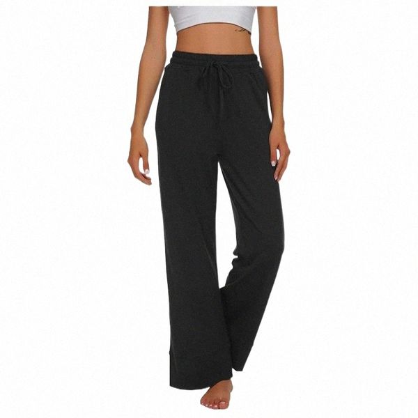 

women's pants & capris pants long trousers womens casual loose solid color pajamas bottoming fashion all-match comfort sweatpants panta, Black;white
