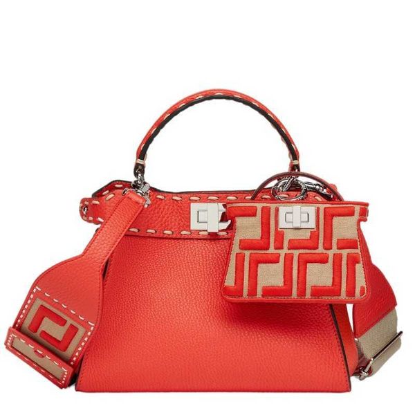 

peekaboo bag designers women's genuine leather letter embroidery female shoulder crossbody shopping bags handle bag purse wallet