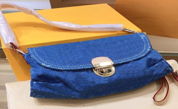 

breast bag waist bags handbags purse denim canvas patchwork letter hasp gol