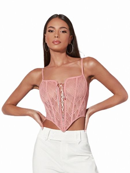 

women's tanks & camis bae lace up front lace cami d9dw#, White