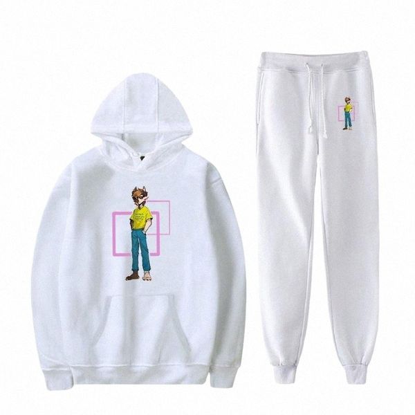 

men's tracksuits men's tracksuits ranboo autumn suit hoodie sweatshirt ankle pants two-piece setmen's w8na#, Gray