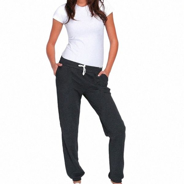 

women's pants & capris women sport sweatpants drawstring waist elastic ankle cuff joggers trouser female gym exercise long pants women&, Black;white