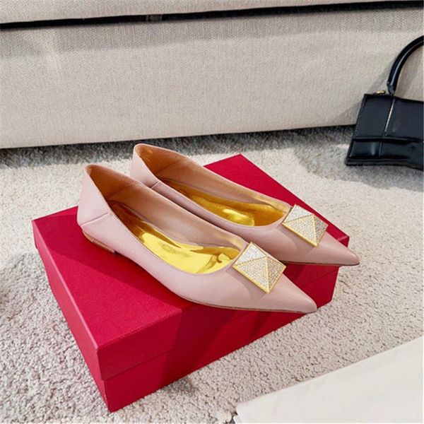 

full diamond big rivets two wear loafers sandals simple fashion flat casual leather shoes, Black