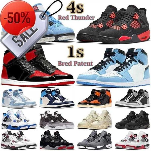 

boots 2022 new oreo university blue 4 4s fire red mens basketball shoes 1 1s sail black cat guava ice noir hyper royal lucky green obsidian