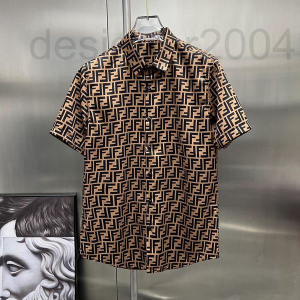 

men's casual shirts designer 2022 summer new full print casual thin shirt men's short sleeve fashion urban lapel trend omso, White;black